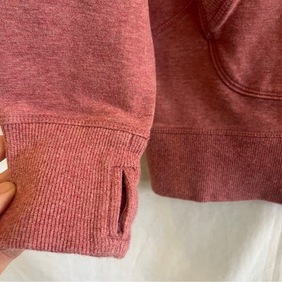 LL Bean Pullover Women Large Heathered Red Cowl Neck Long Sleeve Soft Cozy Comfy - Picture 2 of 7